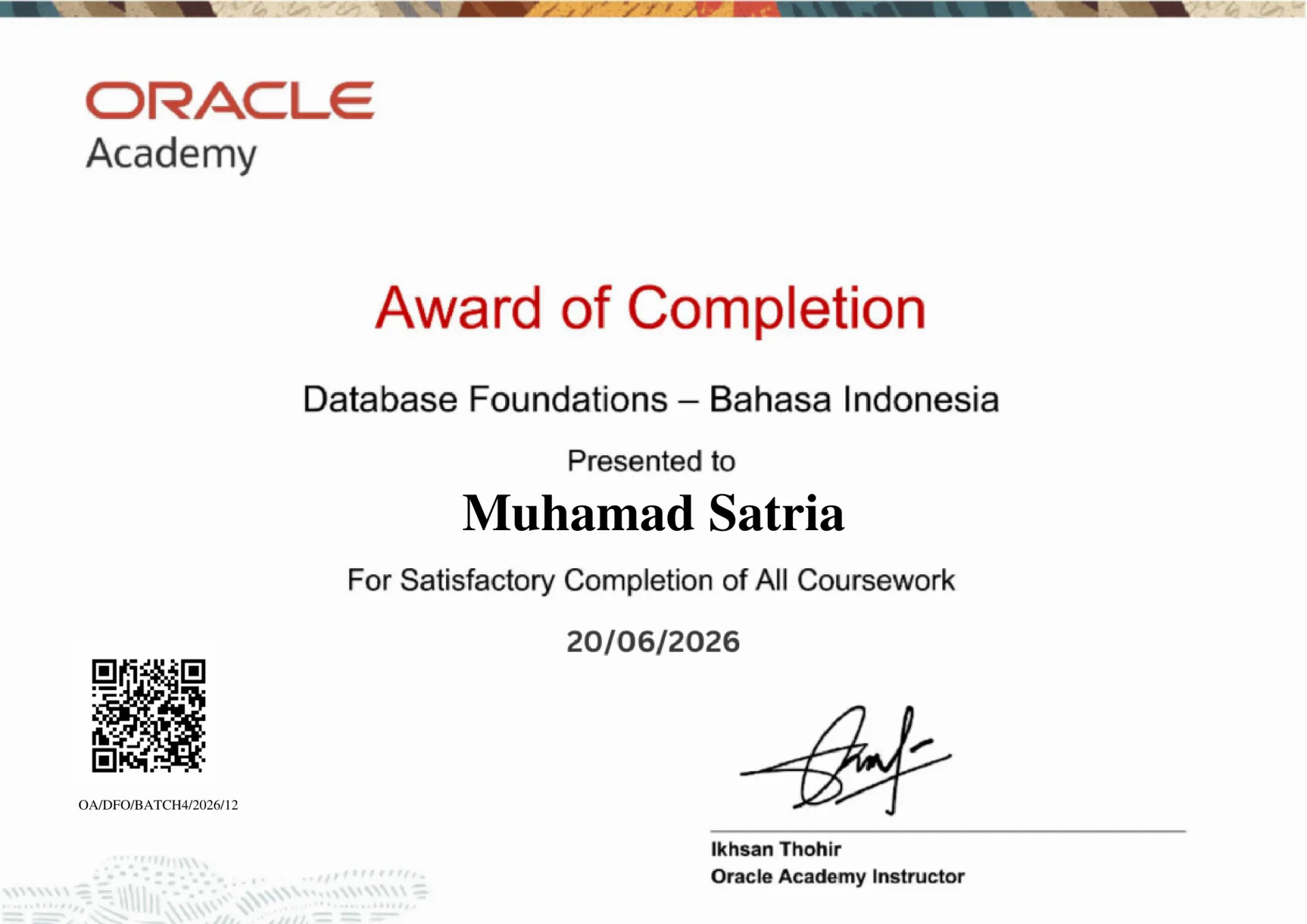 Database Foundation